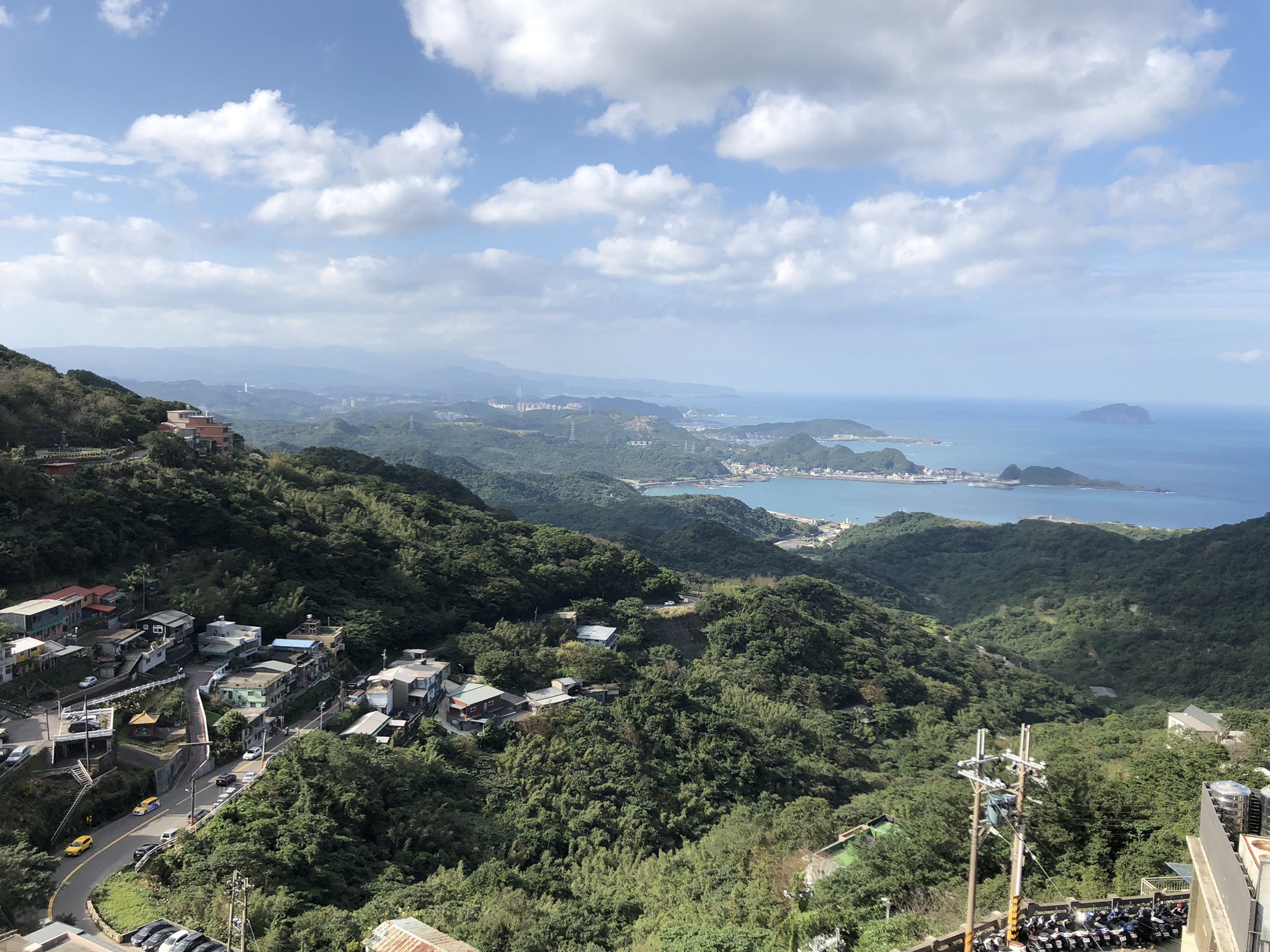 View of Taiwan coast and East China Sea